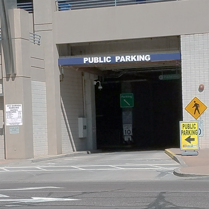 Parking Garage Jefferson Street Entrance