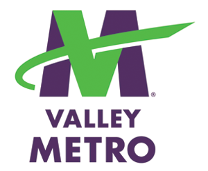 green and purple valley metro logo