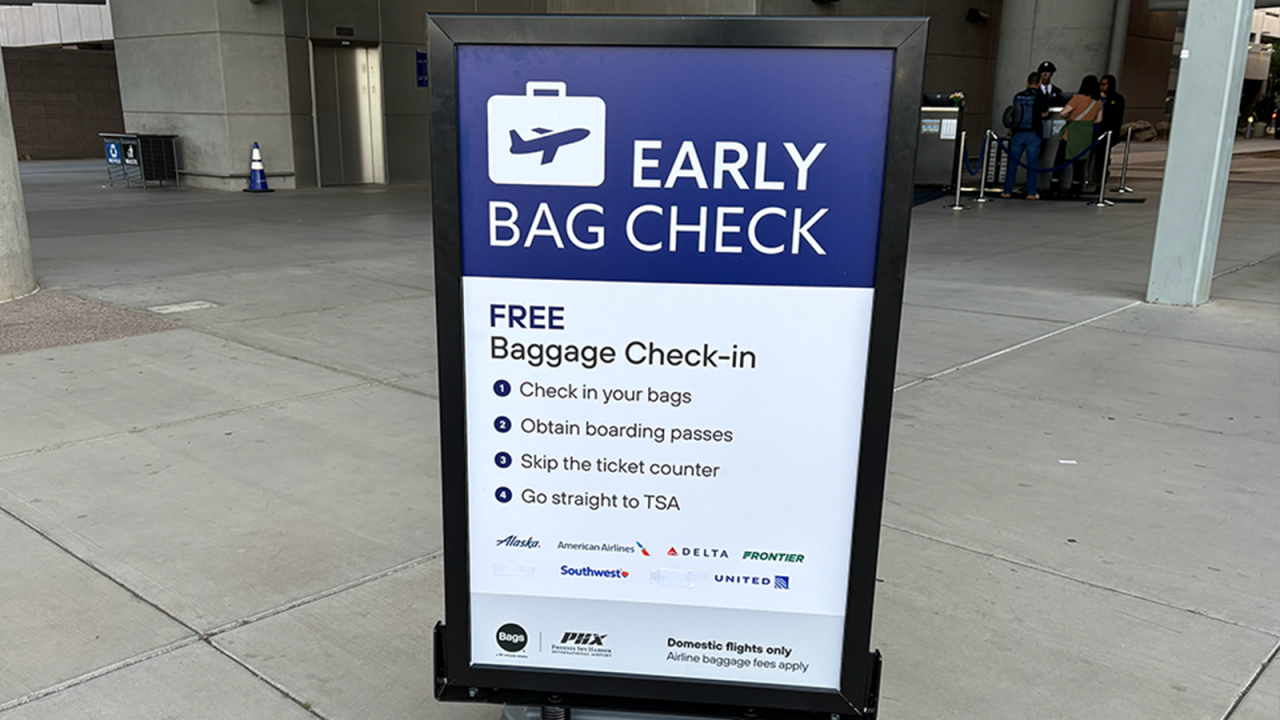 Use Early Bag Check to travel lighter and save time.