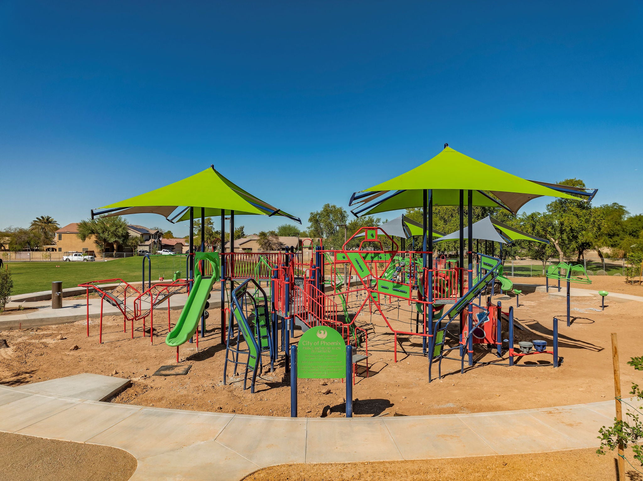 Photo of a playground at a park