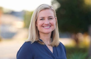 Mayor Kate Gallego smiles at the camera.