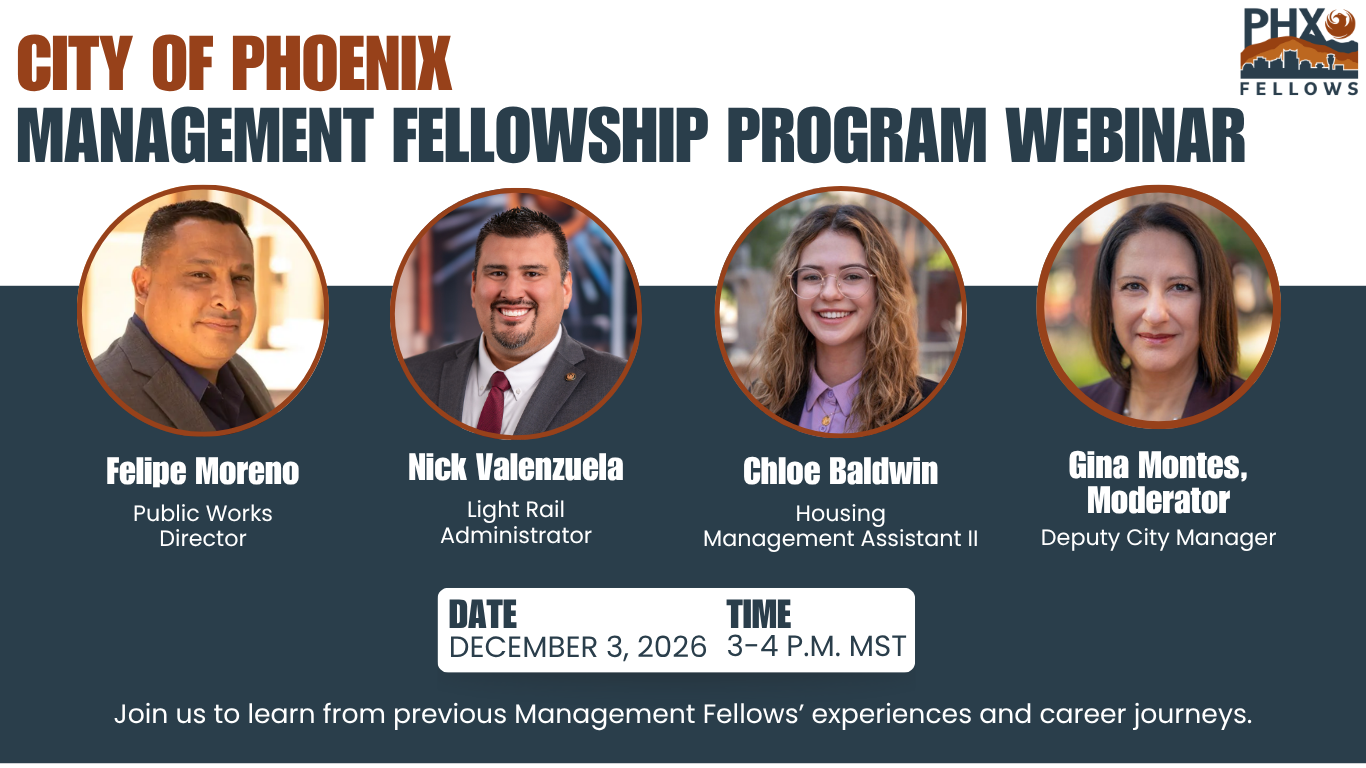 Website City of Phoenix Management Fellow Program Webinar - 1