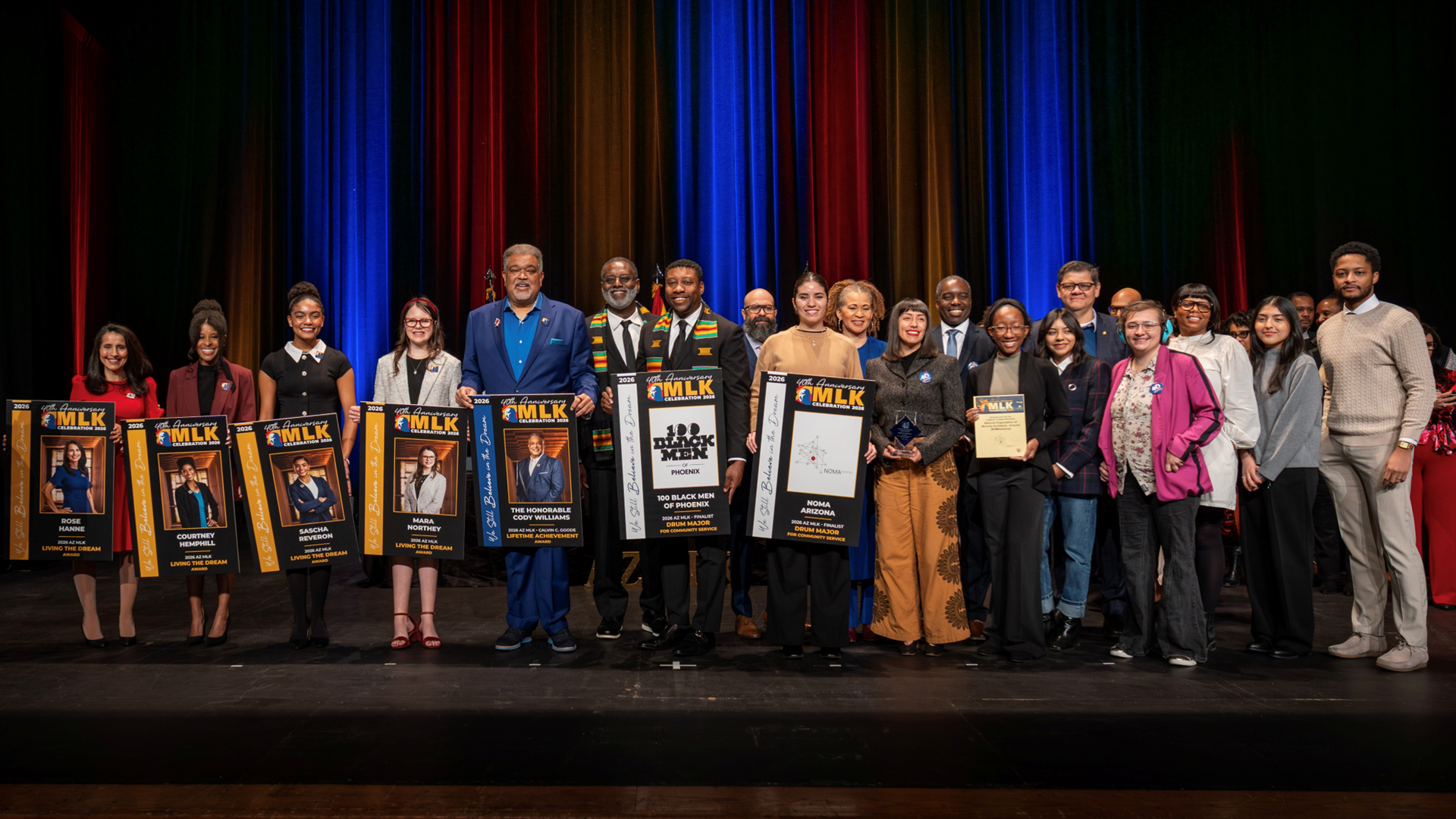 Group photo of the 2026 AZMLK Awardees. 