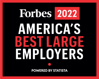 2022 Award from Forbes for America's Best Large Employers