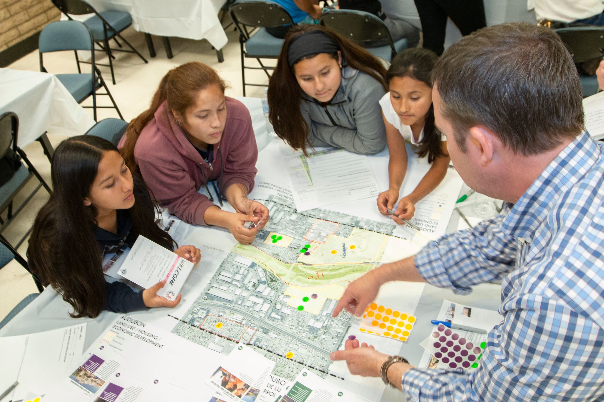 Photo of youth in a planning event