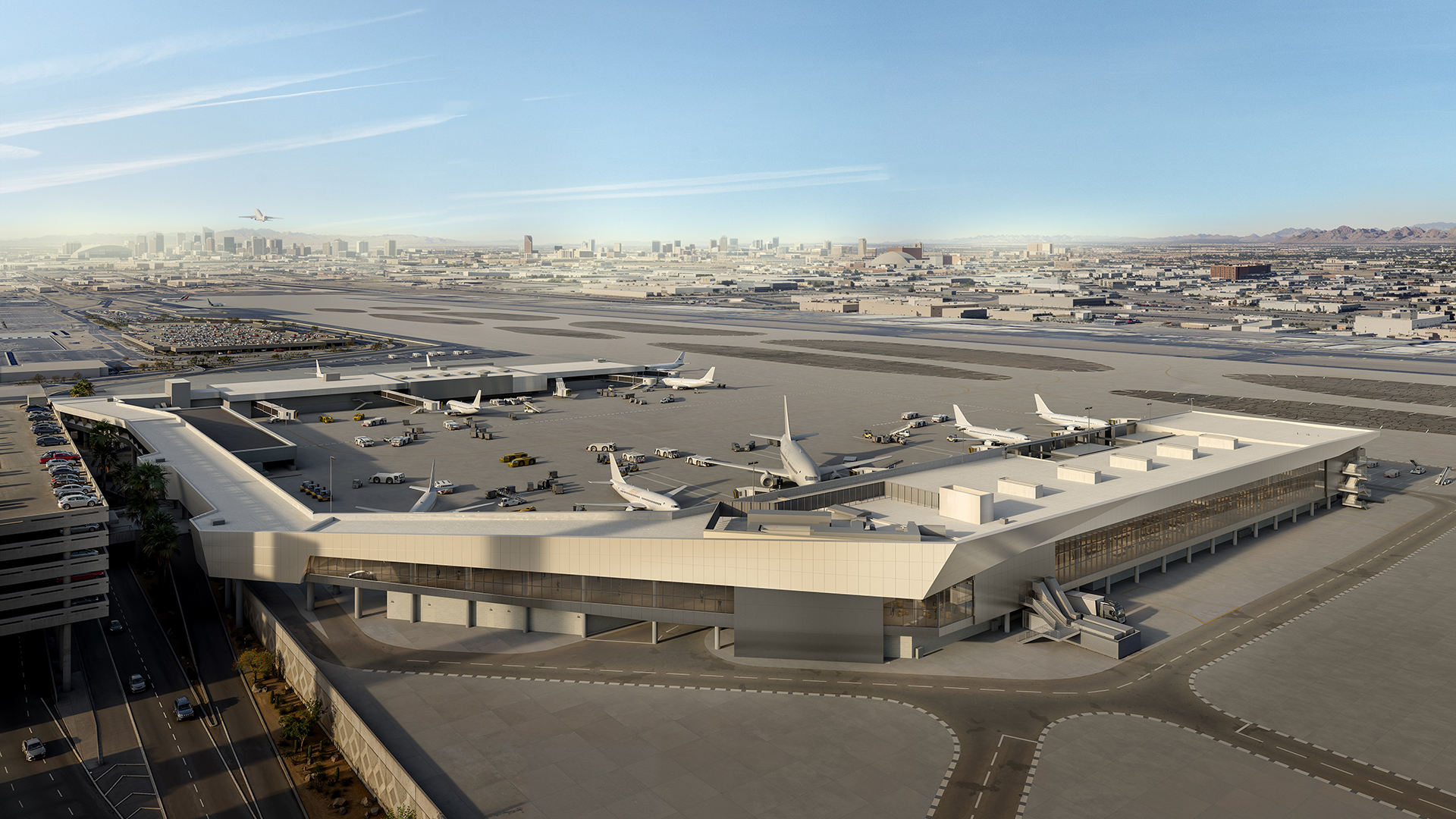 Terminal 3 north 2 concourse rendering