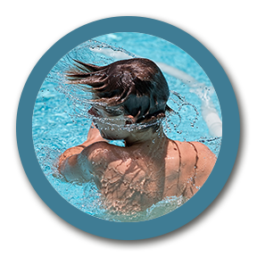 boy in swimming pool
