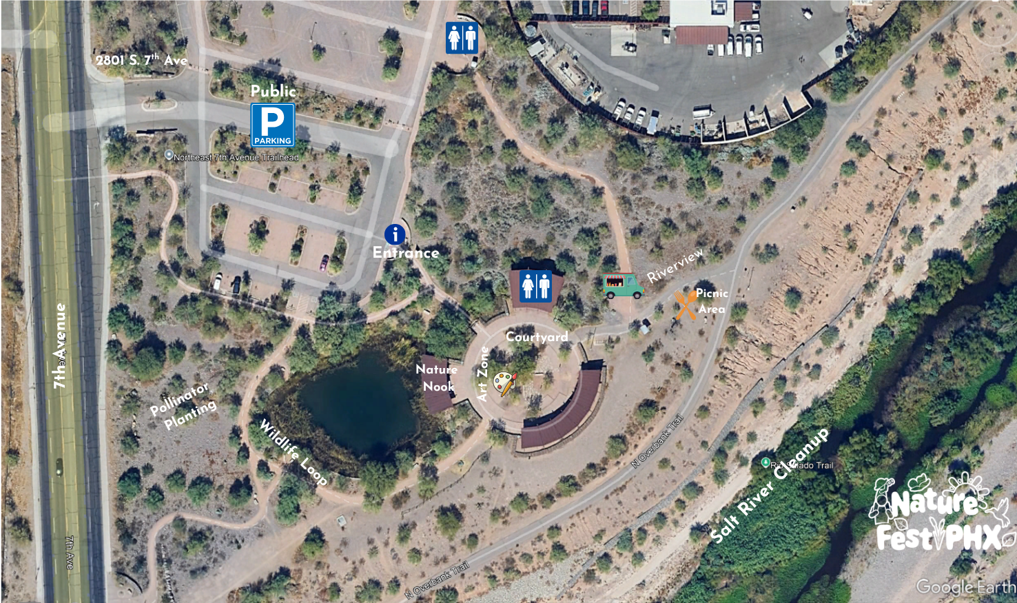Map of Nature Fest Phoenix