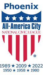 Logo for All-America City National City League Award for Phoenix