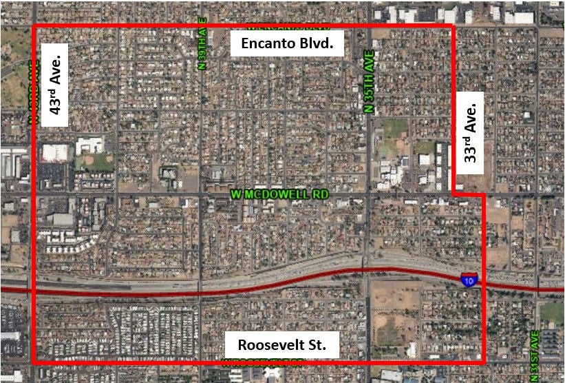Boundary map for the Golden Gate Neighborhoods study area