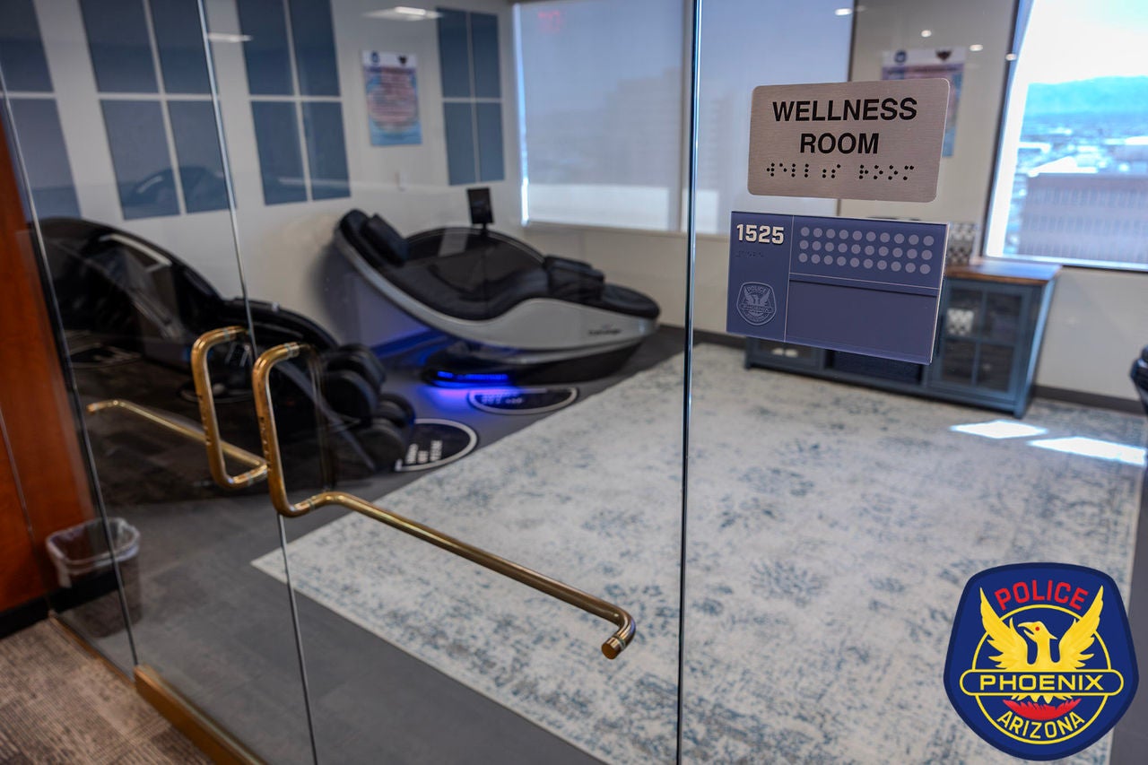 Employee wellness room at new headquarters