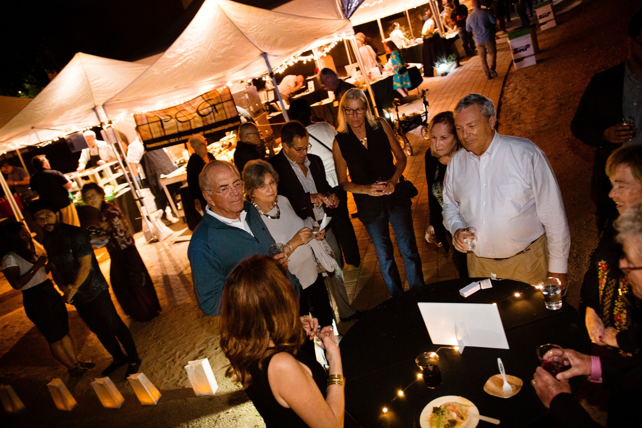 Photo of a group of attendees at SVM's last fundraiser gala.