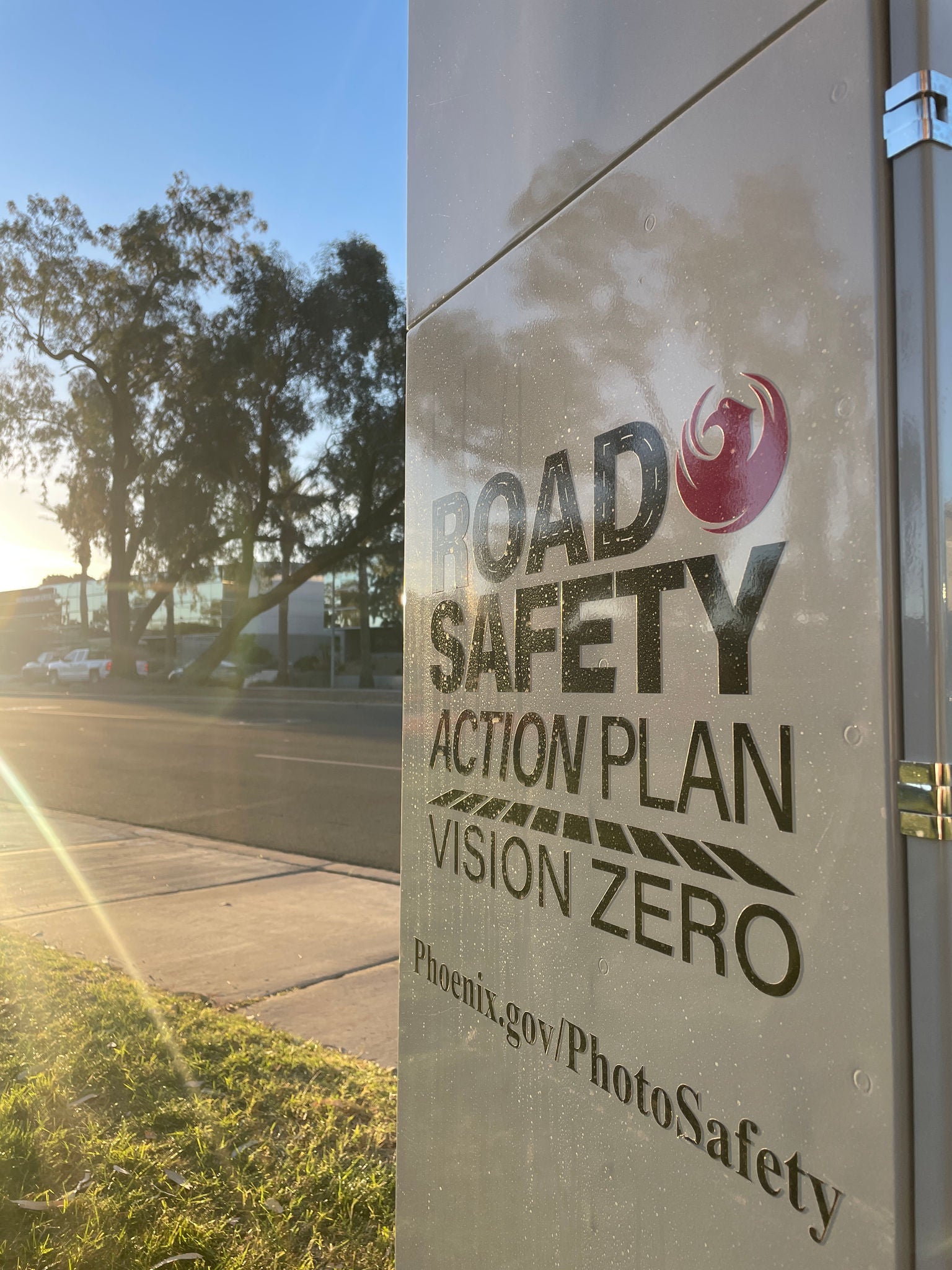 Safety Camera showing Road Safety Action Plan logo