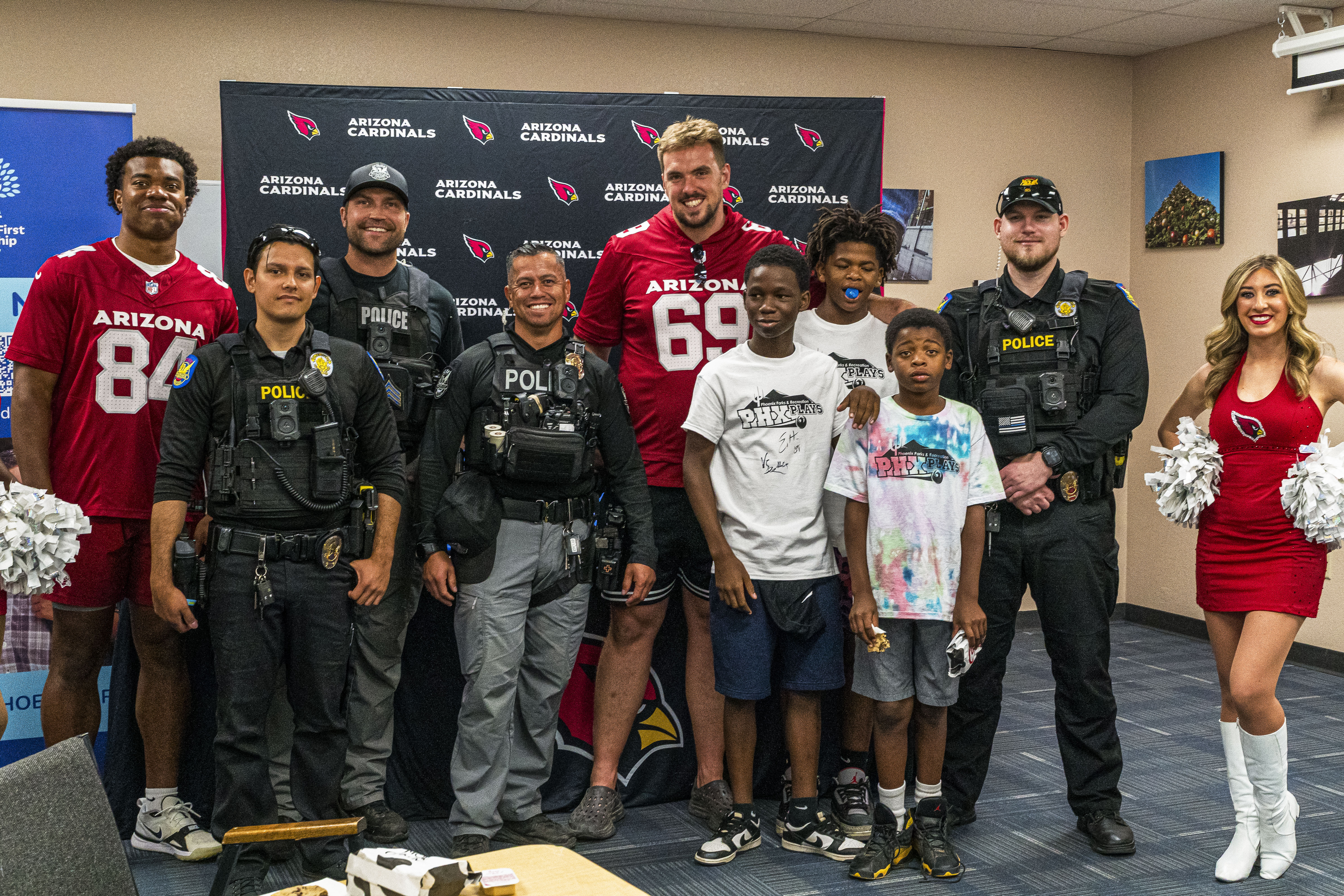 The Arizona Cardinals visit the Children's First Leadership Academy and deliver the NFL Character Playbook curriculum on Thursday, June 18, 2026 in Phoenix, AZ.