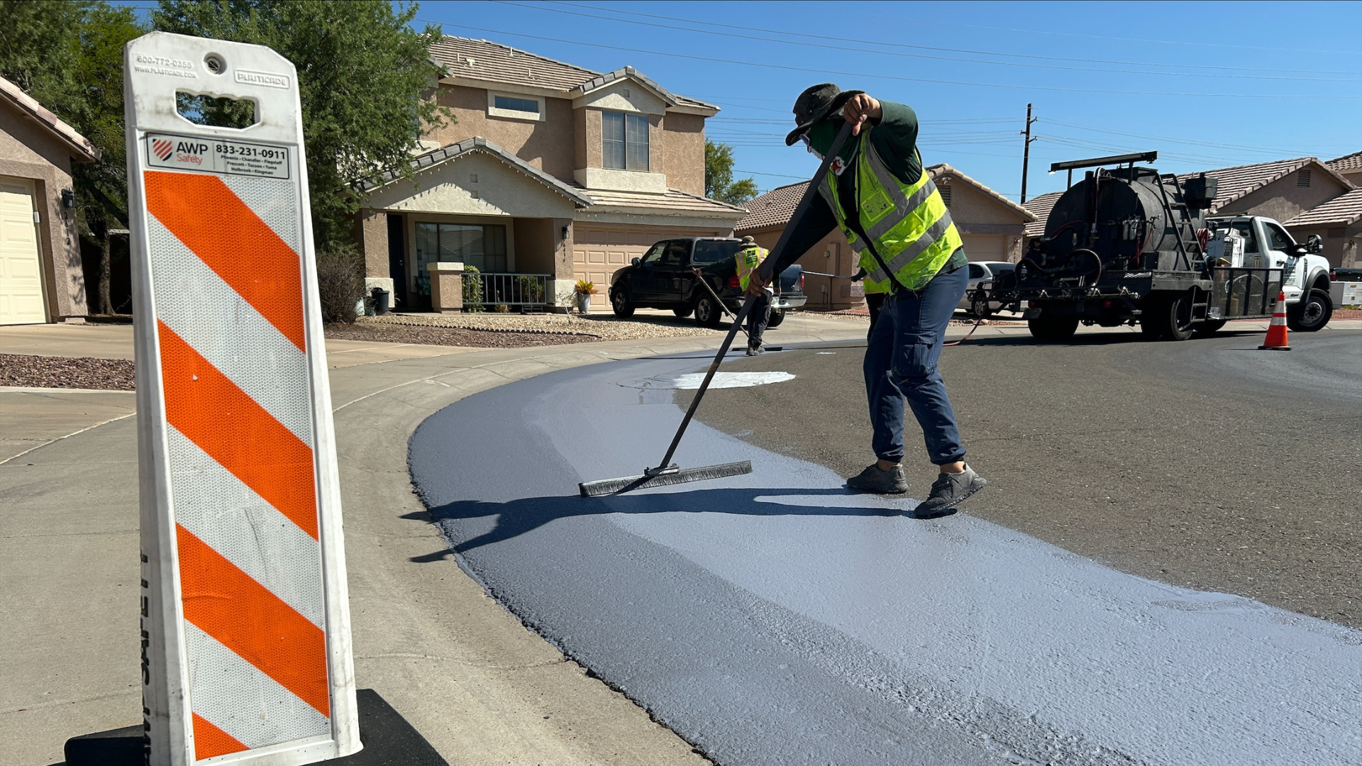 The Street Transportation Department celebrated a major milestone, 200 miles of cool pavement applied to Phoenix streets, since launching the program in 2020. 