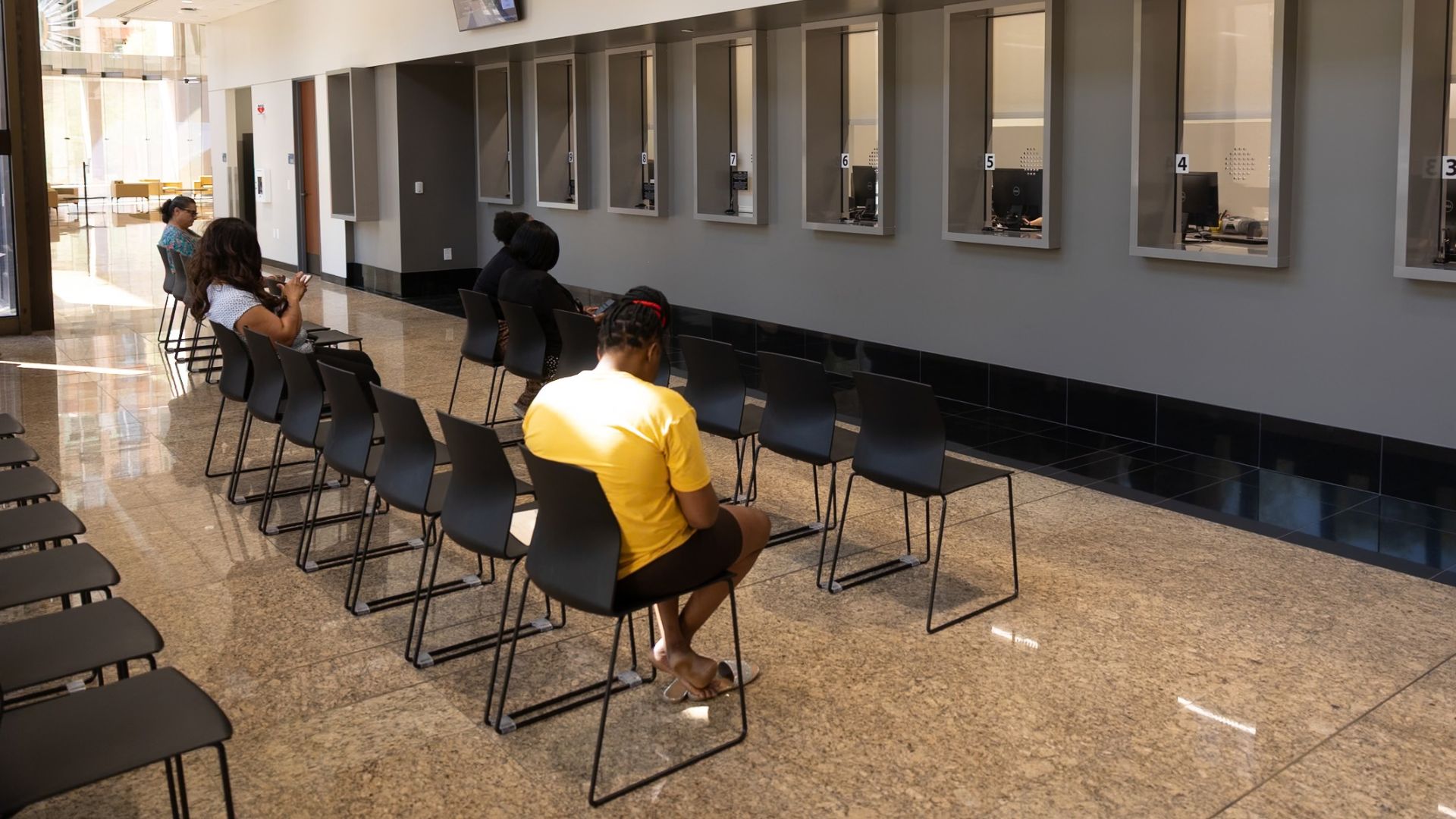Police Public Records counter at Police Headquarters.