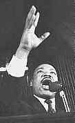 Martin Luther King black-and-white historic photo