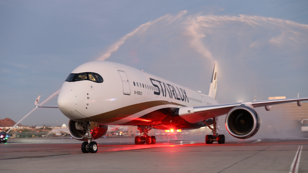 STARLUX Airlines begins service in Phoenix..
