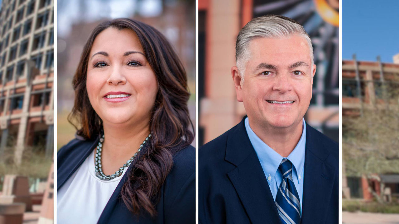 Cynthia Aguilar and Frank McCune