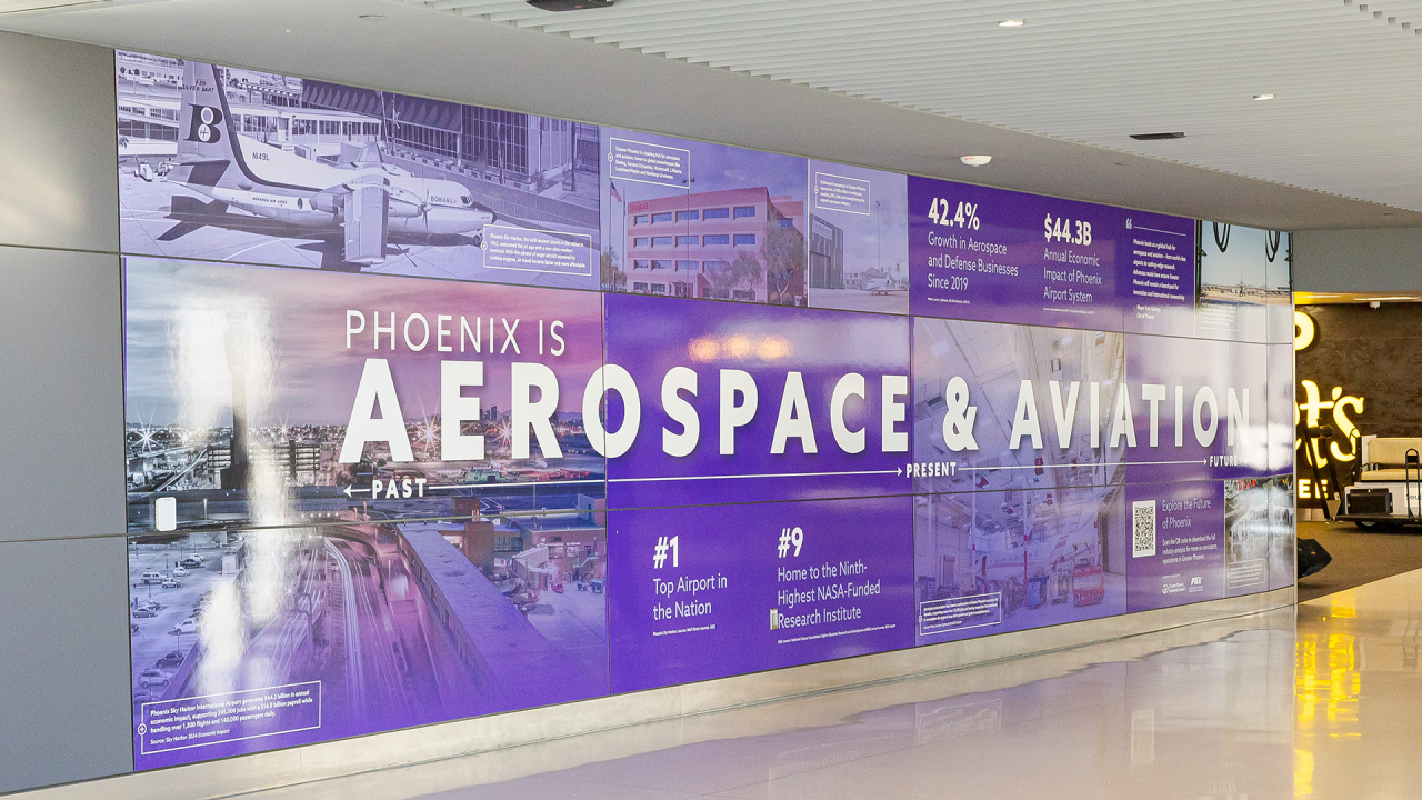 Desert Innovation, an art installation at Terminal 4.