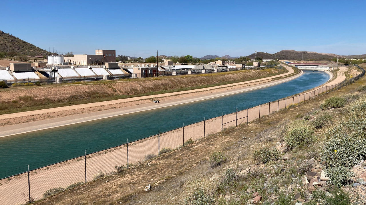 Central Arizona Project Canal in Phoenix 