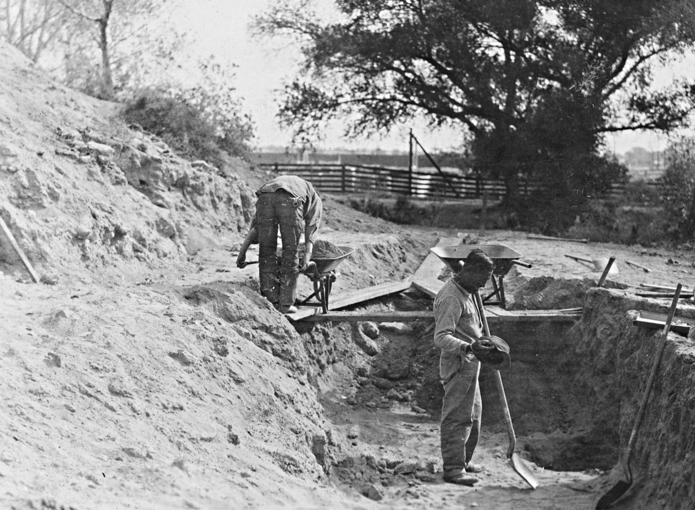 Historic image of archeologists in Phoenix