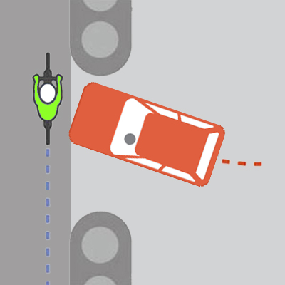 driveway exit illustration