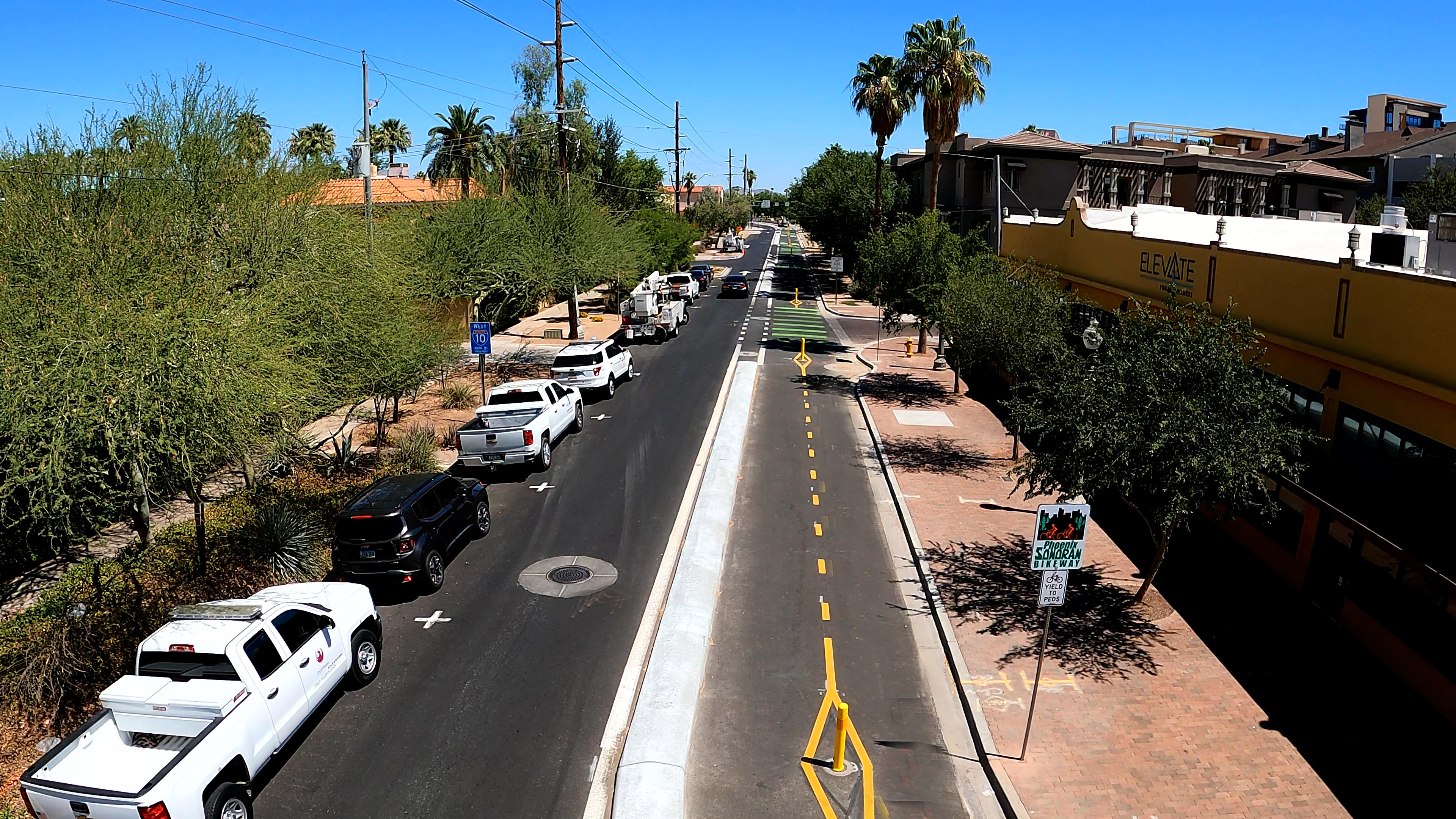 Two-way Protected Bike Lanes Roosevelt to McDowell