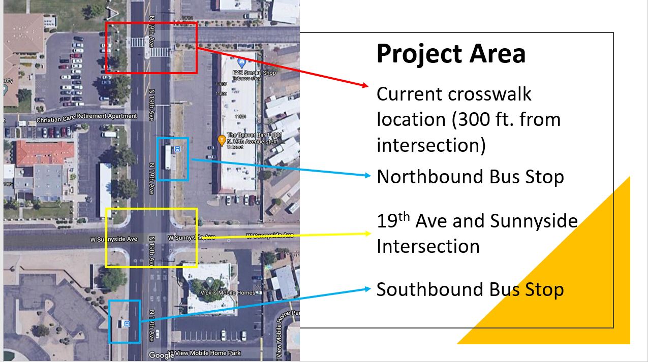 Project Area near the intersection of 19th Avenue and Sunnyside
