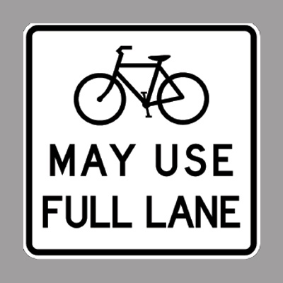 May Use Full Lane