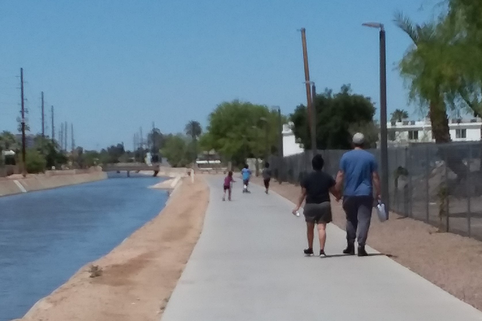 People Walking on Grand Canalscape