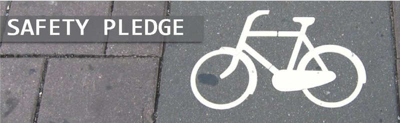 Bicycle Safety Pledge banner
