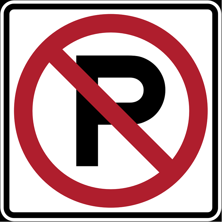 Illustration of No Parking street sign
