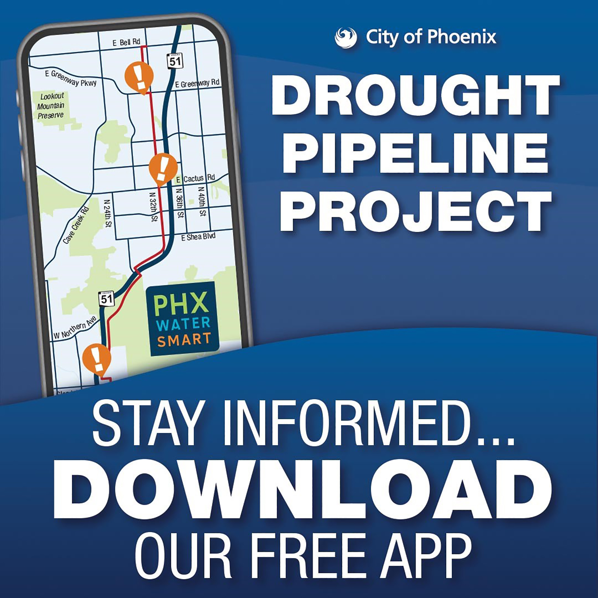 Drought Pipeline Project Mobile App Graphic
