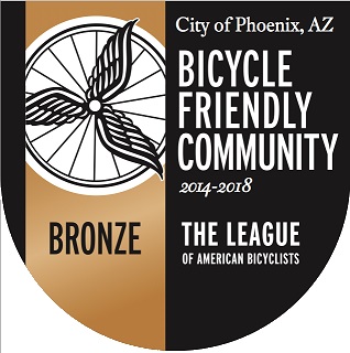 bike friendly award badge - bicycle friendly community 2014 to 2018